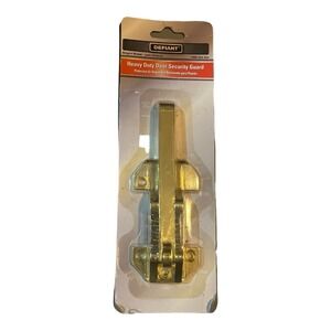 Defiant Heavy Duty Door Security Guard Bright Brass Screw In 1000054204 Ball Arm